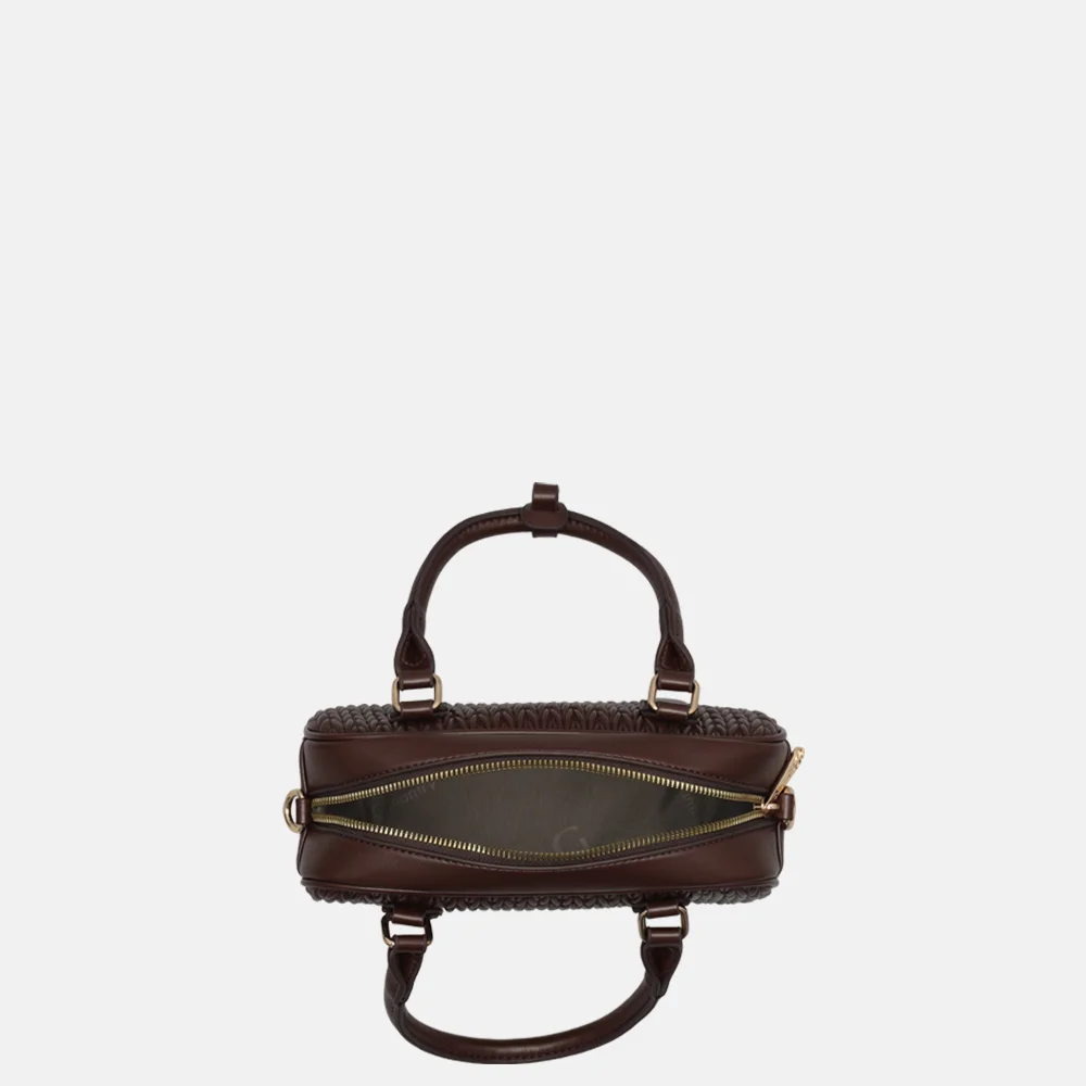 Firenze Smocked handtas coffee bij Duifhuizen