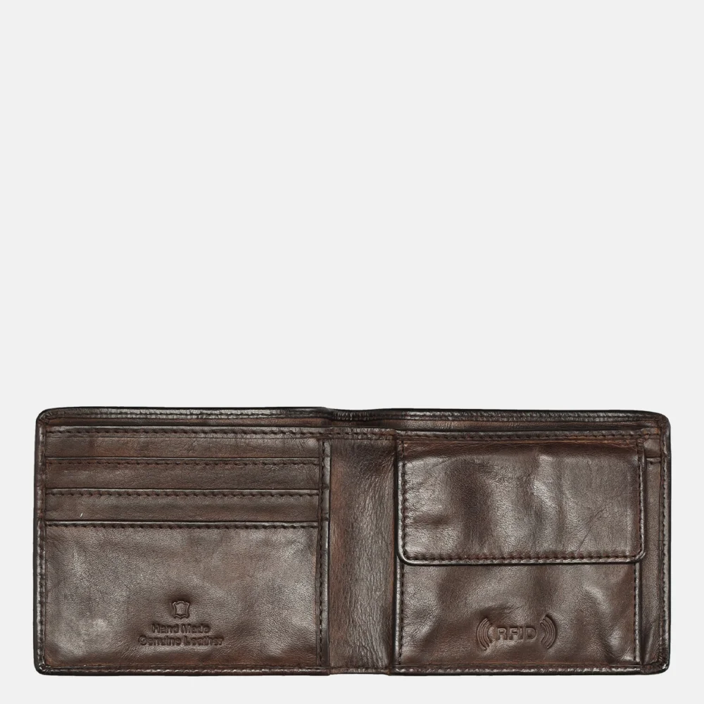 Bear Design billfold brown bij Duifhuizen
