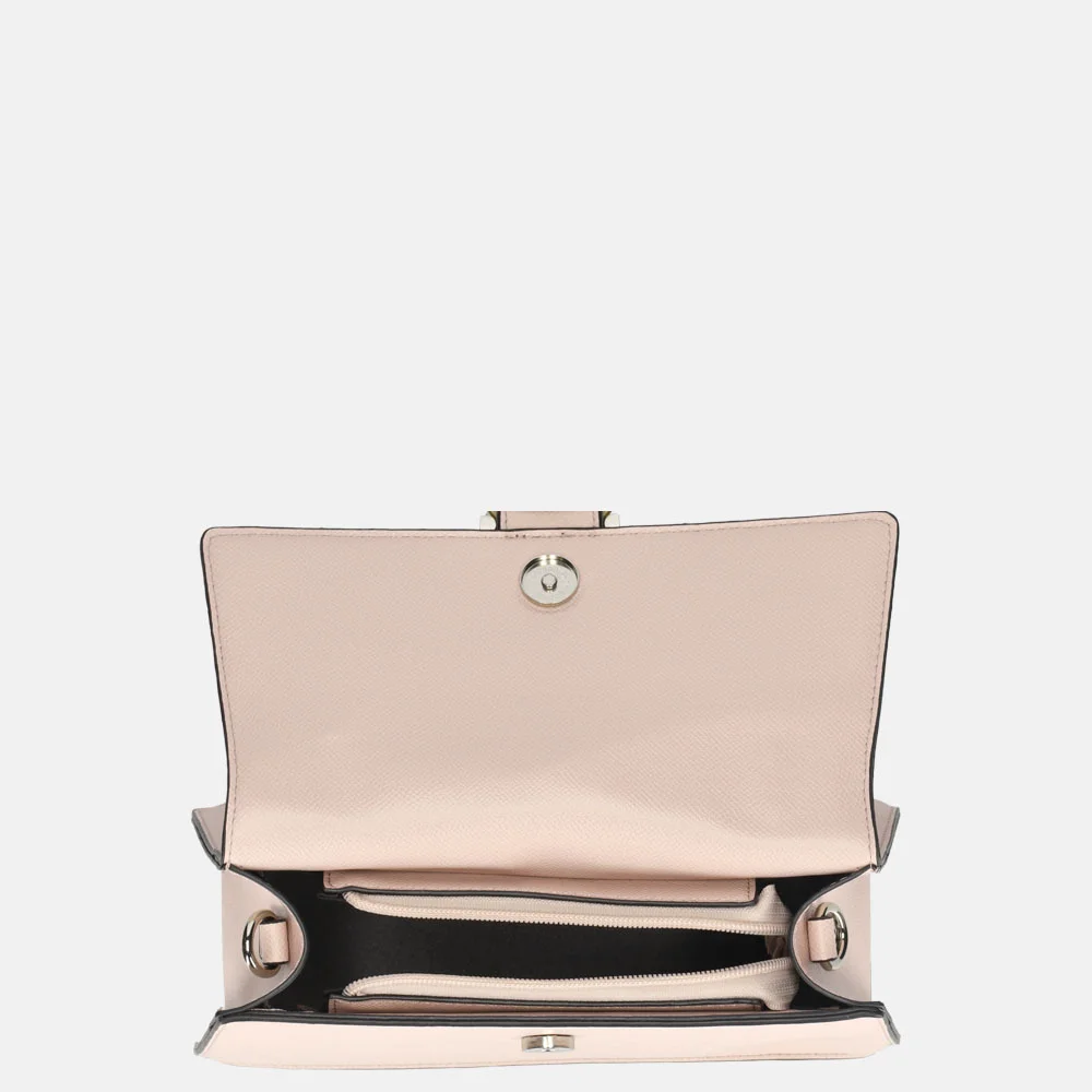 Flora & Co Saffiano crossbody tas rose bij Duifhuizen