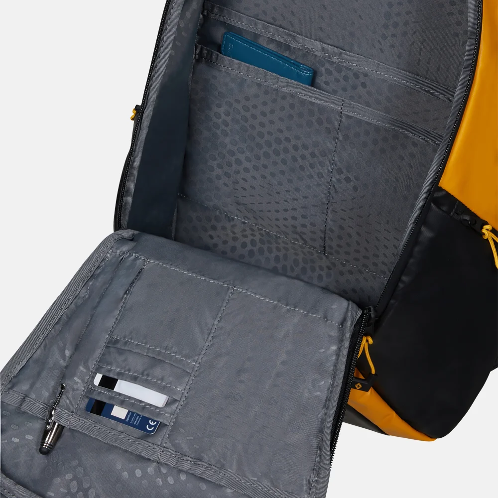 Samsonite Urban USB ecodiver rugzak M yellow bij Duifhuizen