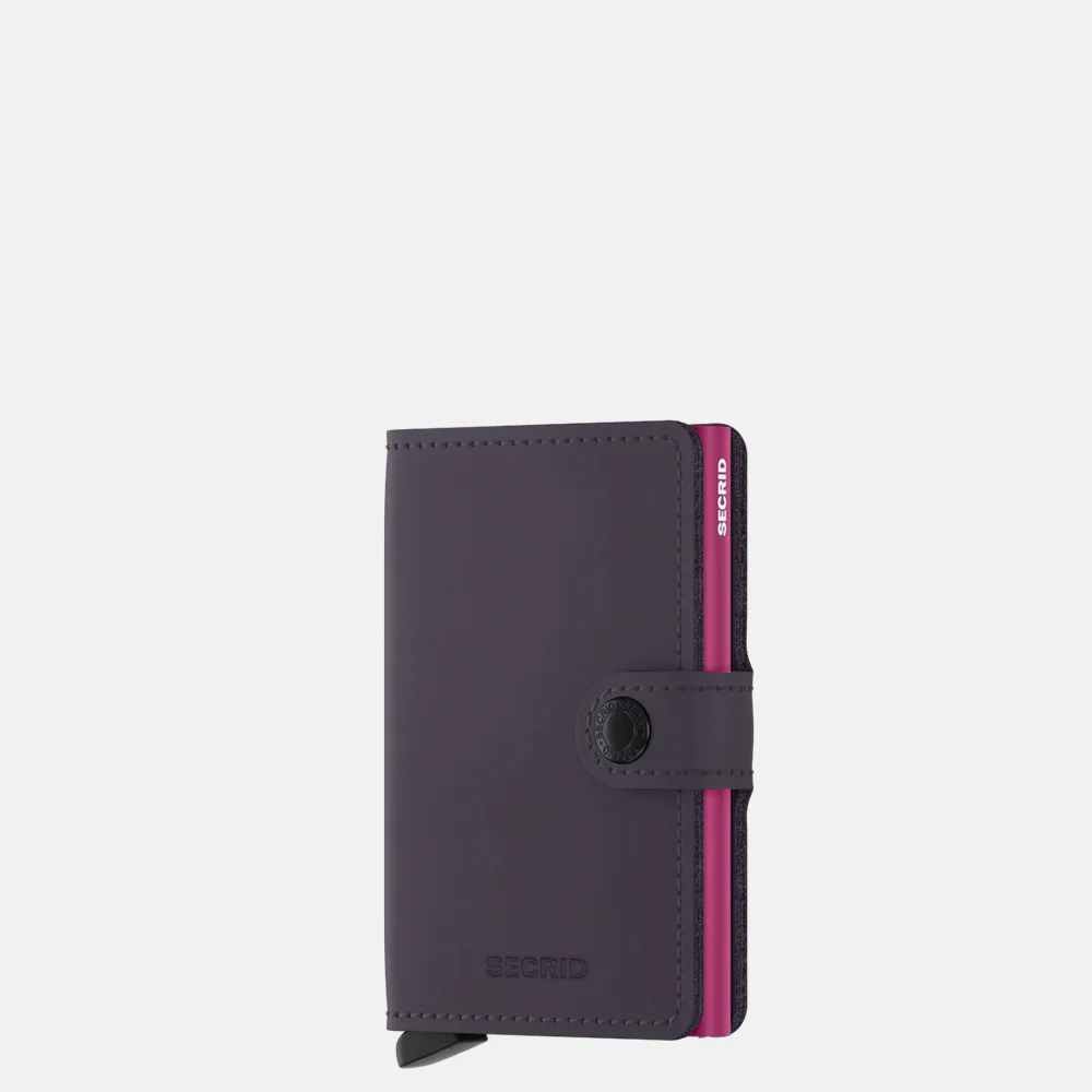 Secrid Miniwallet pasjeshouder matte purple-fuchsia