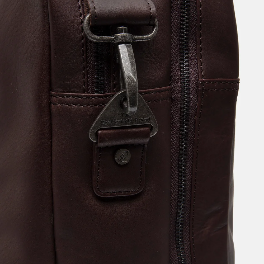 Chesterfield Boston laptoptas 15 inch bruin  bij Duifhuizen