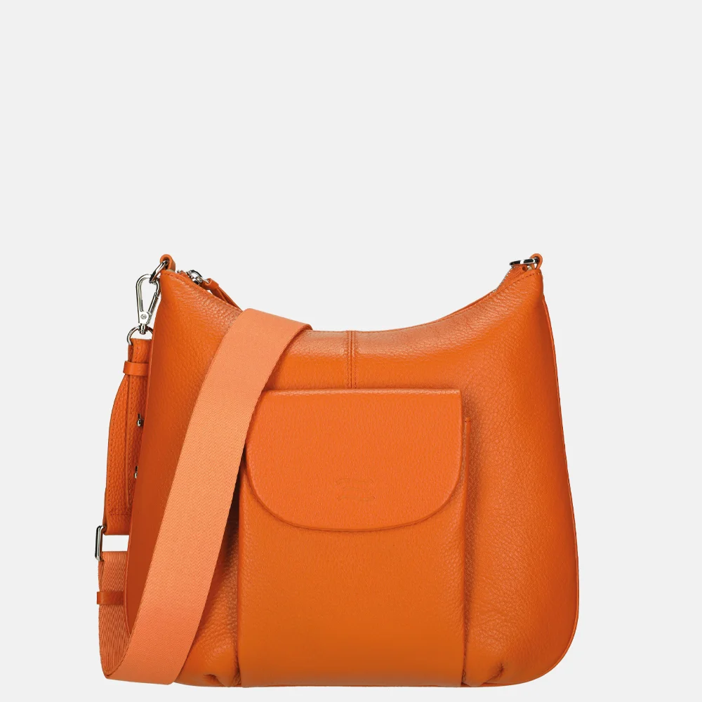 Crinkles crossbody tas orange