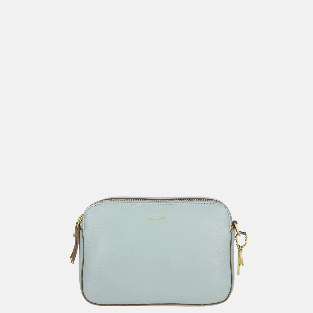 Loulou Essentiels Zoe crossbody tas blue aura bij Duifhuizen