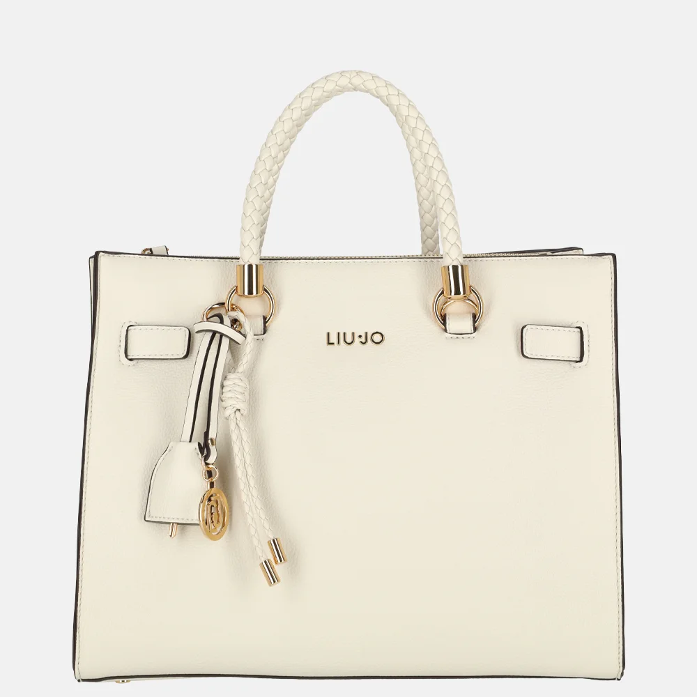 Liu Jo Manhattan tote shopper M cream bij Duifhuizen
