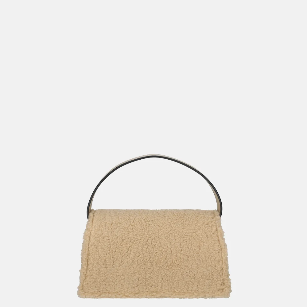Firenze Teddy crossbody tas taupe bij Duifhuizen