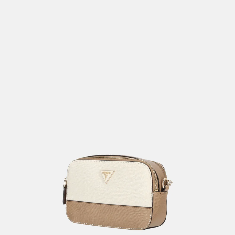 Guess Noelle II camera crossbody tas tan multi bij Duifhuizen