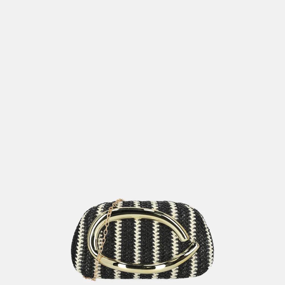 Firenze clutch black/beige