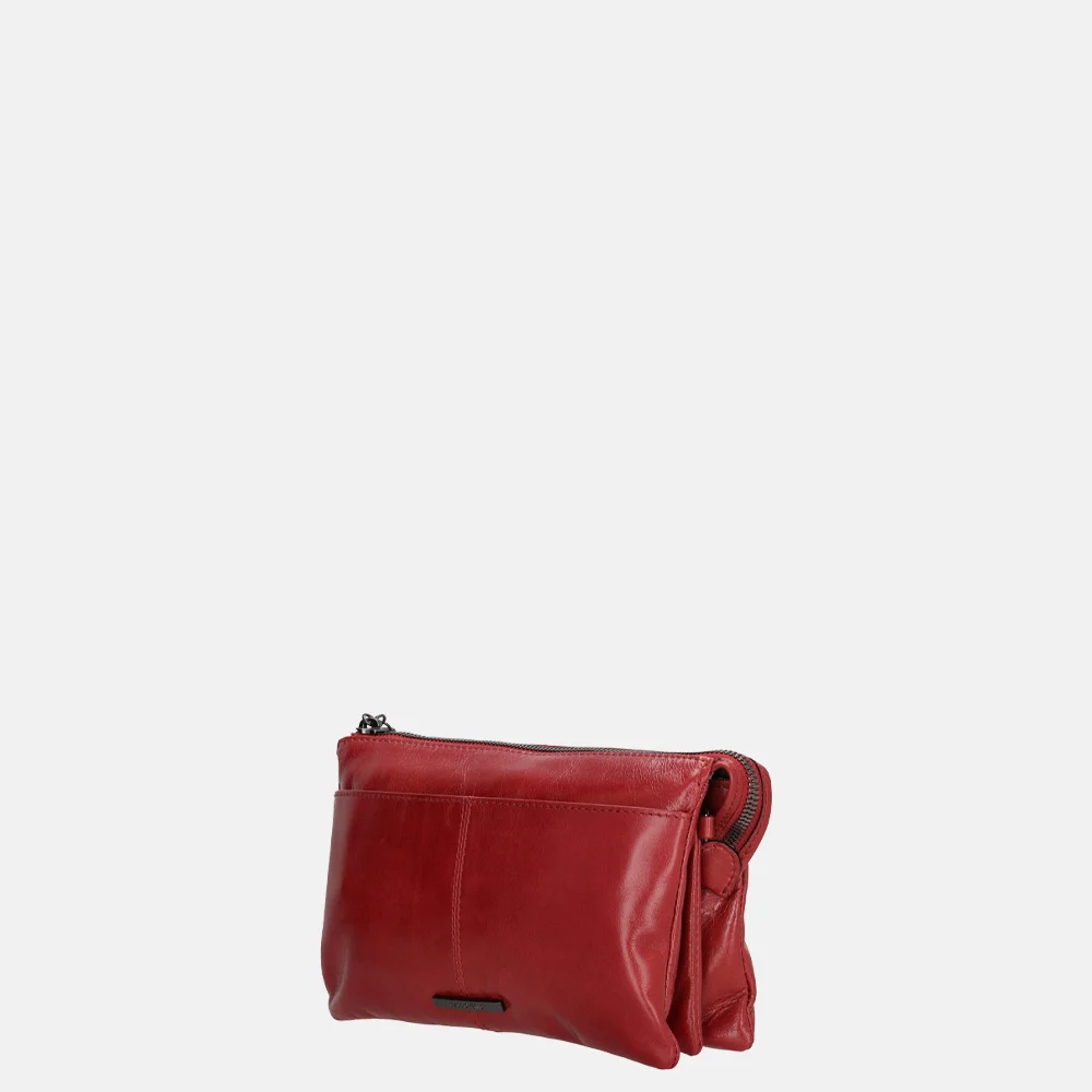 Claudio Ferrici crossbody tas red bij Duifhuizen