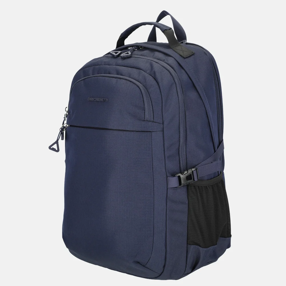 Enrico Benetti Luzern rugzak 17 inch blauw bij Duifhuizen