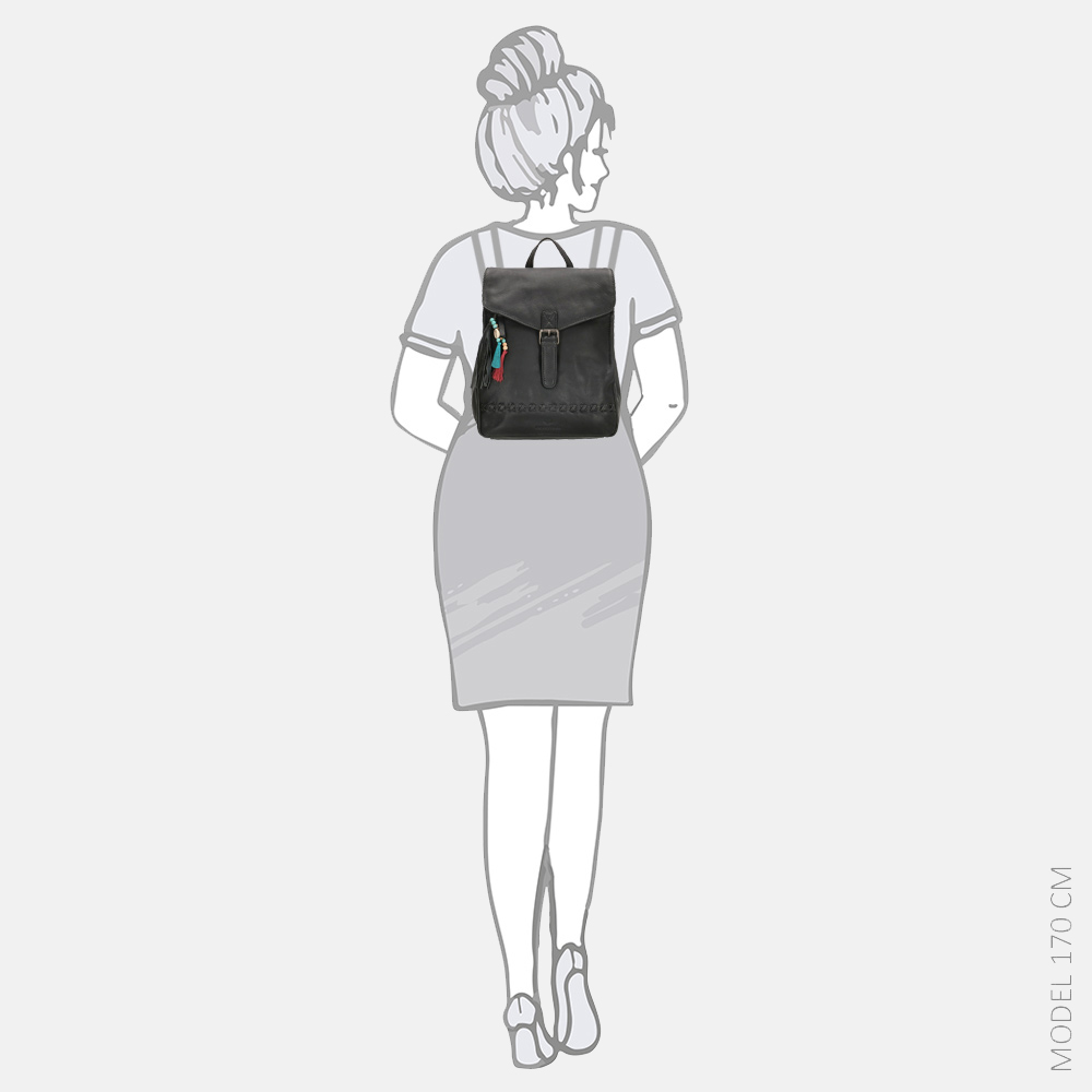 Micmacbags Friendship rugzak black bij Duifhuizen