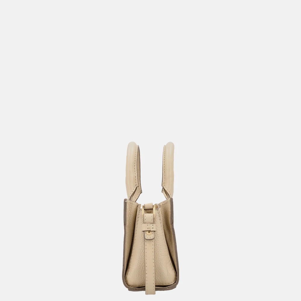 Loulou Essentiels Elise crossbody tas beige bij Duifhuizen