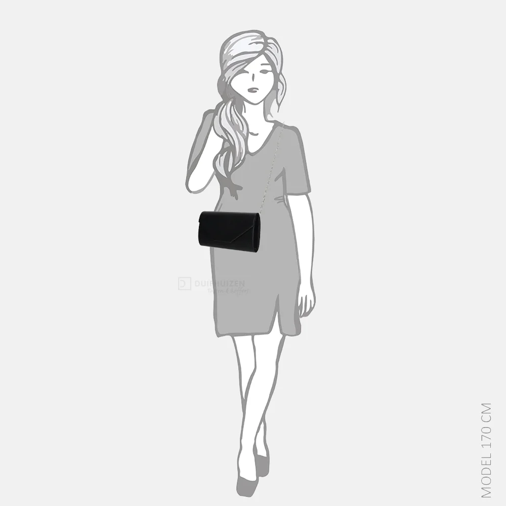 Firenze clutch zwart bij Duifhuizen