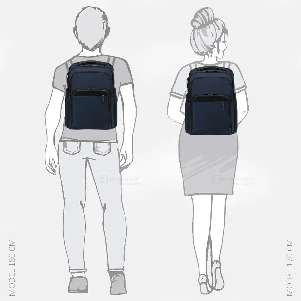 Samsonite Evosight laptoprugzak 15.6 inch blue bij Duifhuizen