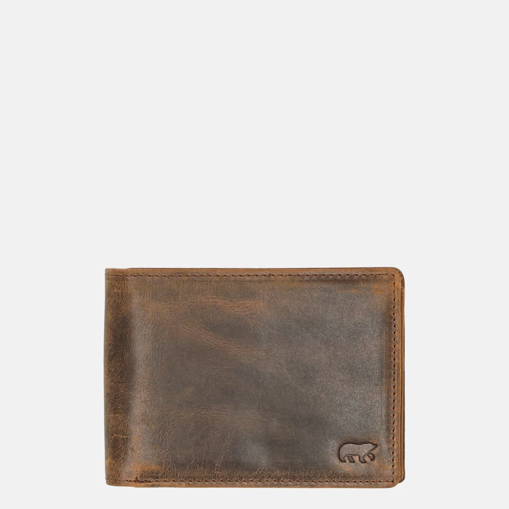 Bear Design Vegas billfold bruin bij Duifhuizen