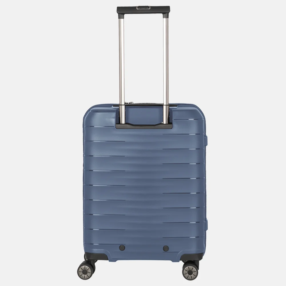 Travelite Mooby frontpocket handbagage koffer 55 cm blue bij Duifhuizen