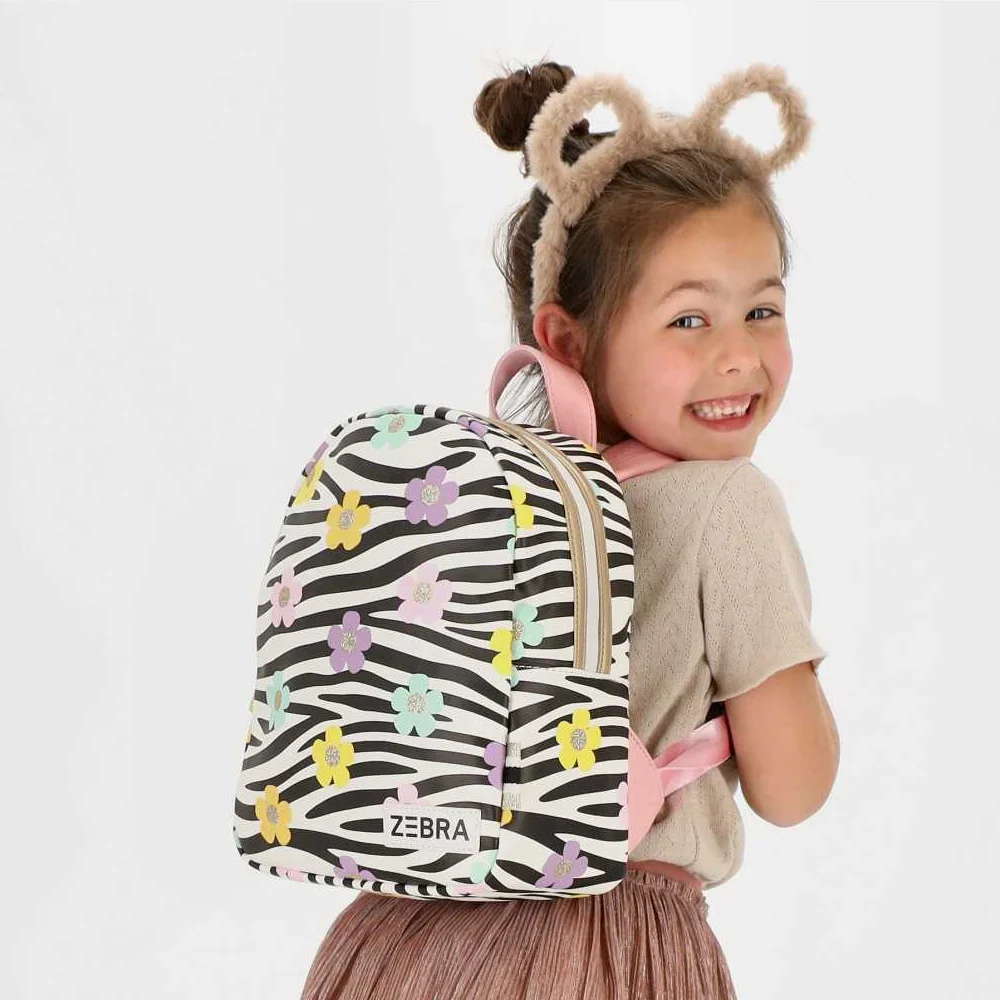 Zebra Trends kinderrugzak multi bloemen bij Duifhuizen