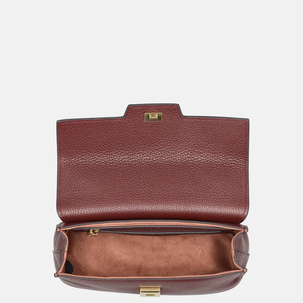 Smaak Amsterdam Flora crossbody tas bordeaux bij Duifhuizen