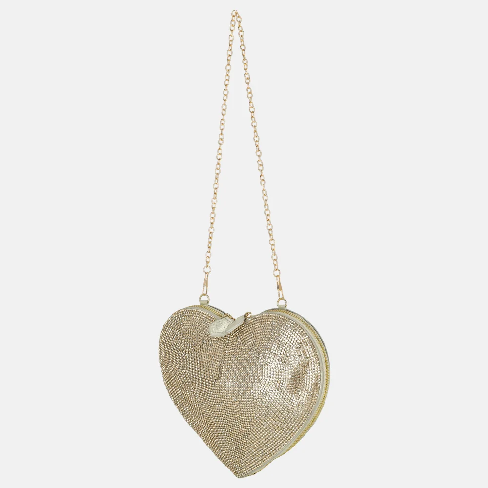 Bulaggi heart box crossbody tas gold bij Duifhuizen