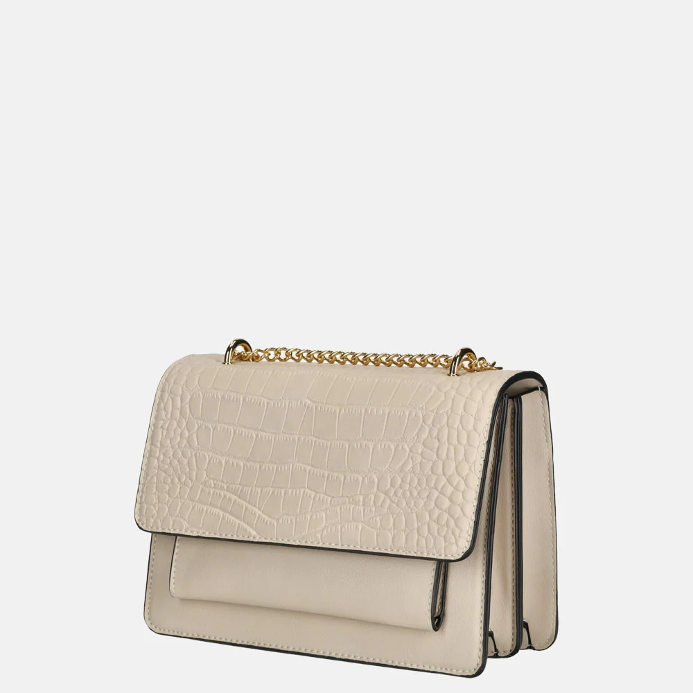 Firenze crossbody tas croco beige bij Duifhuizen