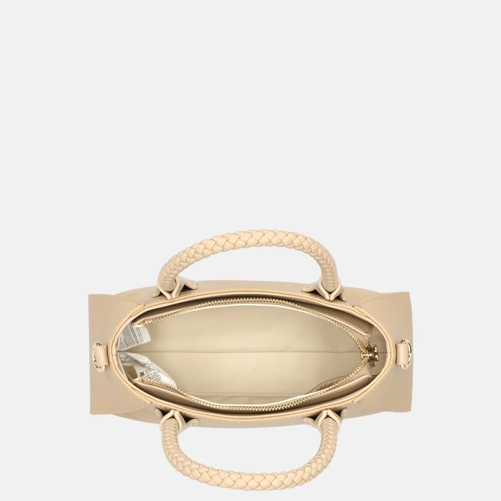 Valentino Bags Eris Re handtas gevlochten M beige bij Duifhuizen