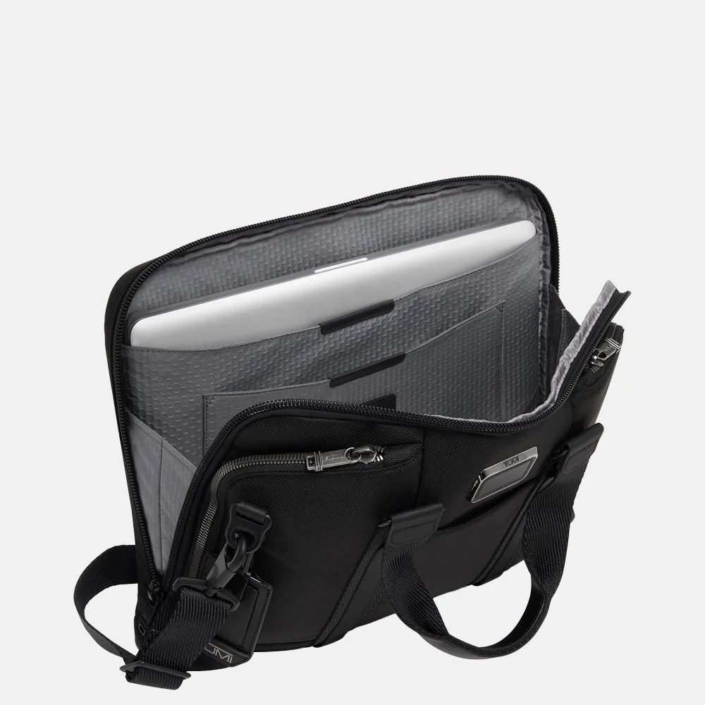 Tumi Aviano Alpha Bravo Academy laptoptas black bij Duifhuizen