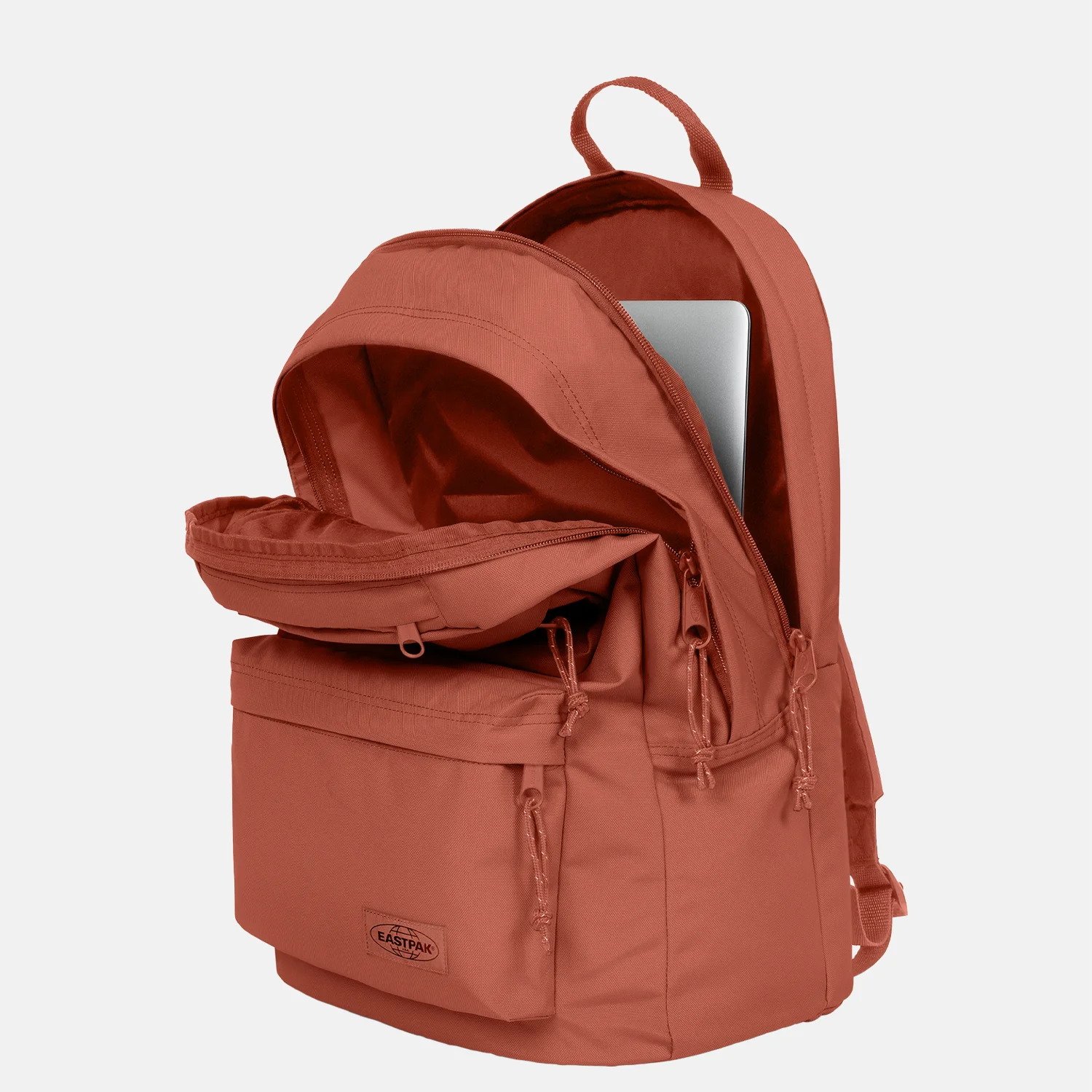 Eastpak Double office laptoprugzak 17 inch casual rust bij Duifhuizen