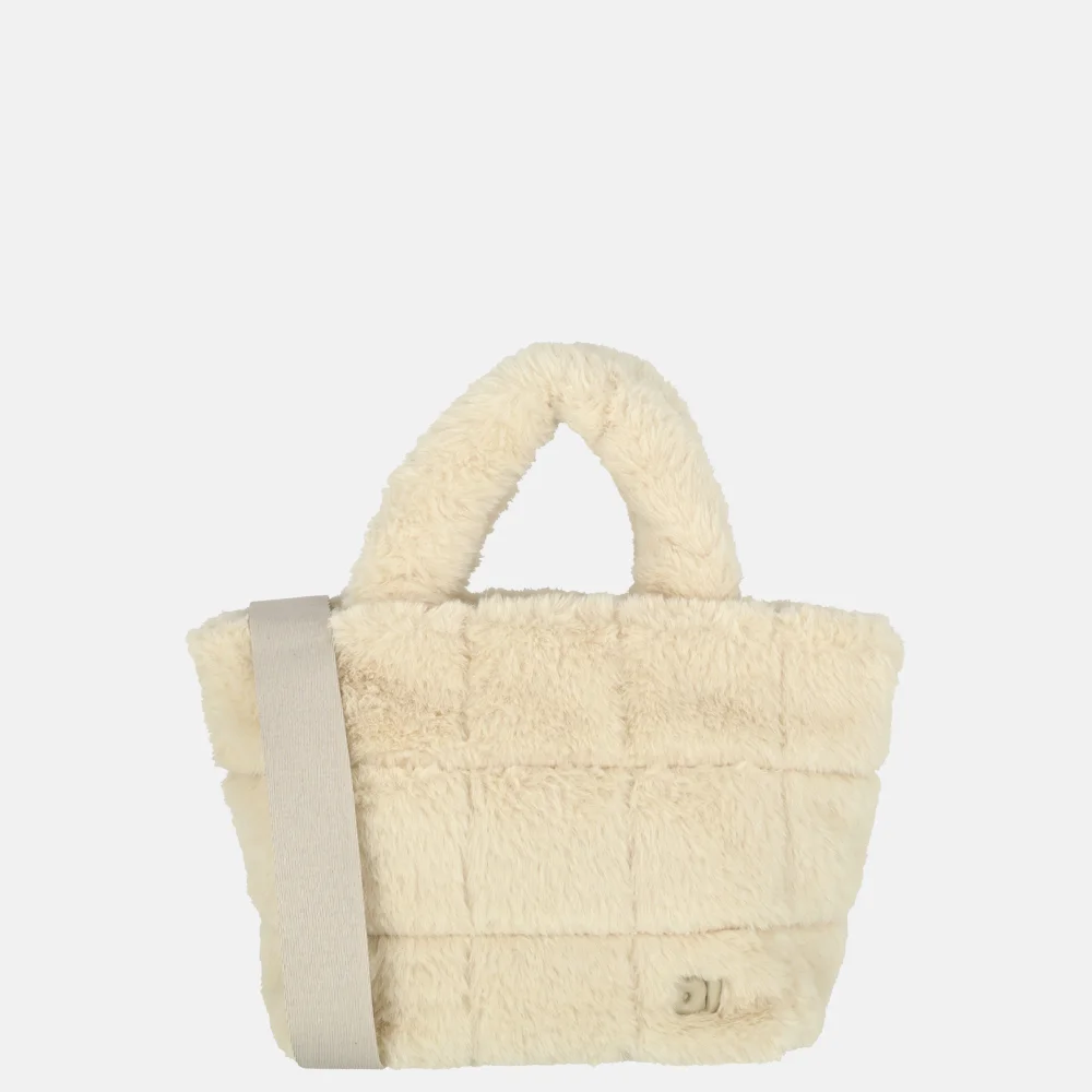 David Jones Faux Fur handtas almond milk