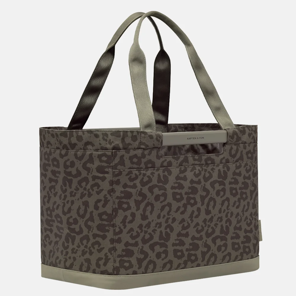 Kapten & Son Vaasa boodschappentas leopard bij Duifhuizen