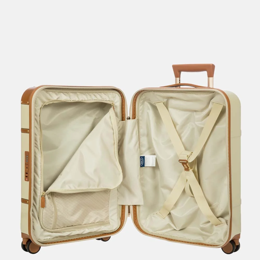 Bric's Bellagio trolley handbagage koffer 55 cm cream bij Duifhuizen