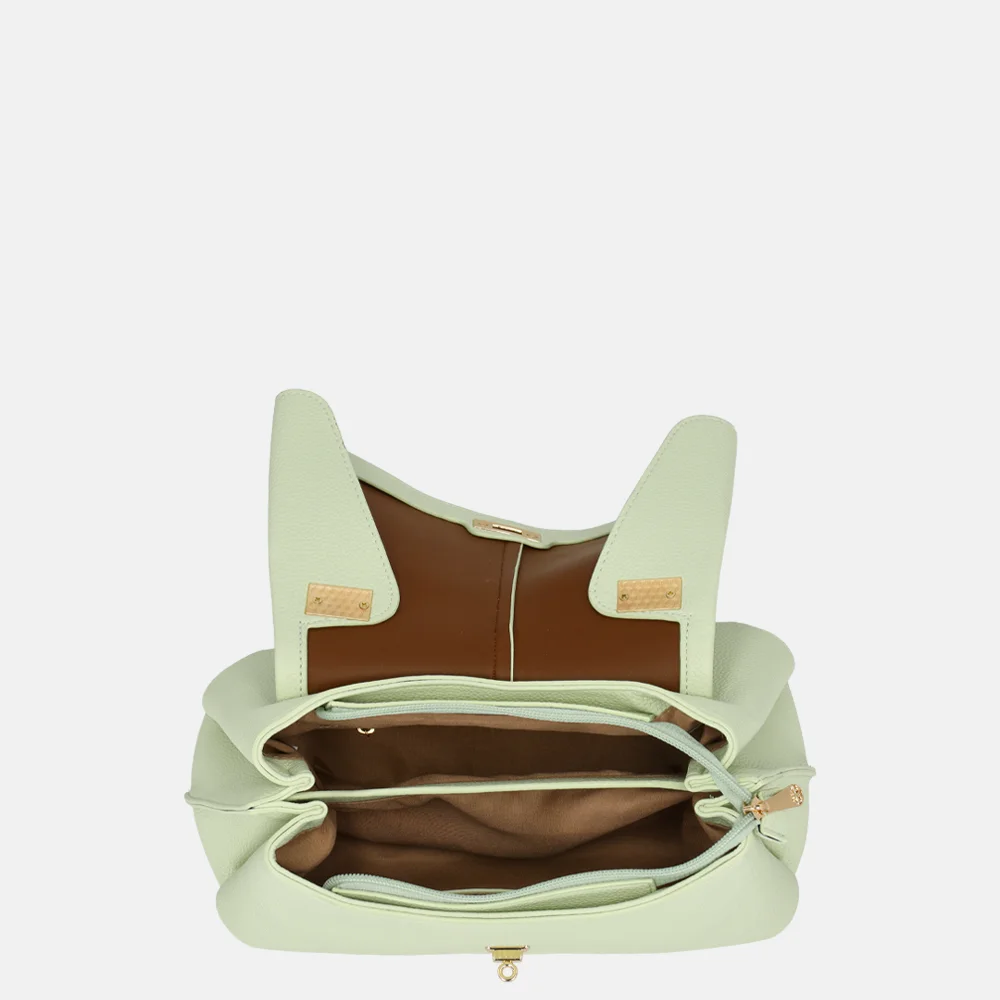 Firenze handtas draaislot light green bij Duifhuizen