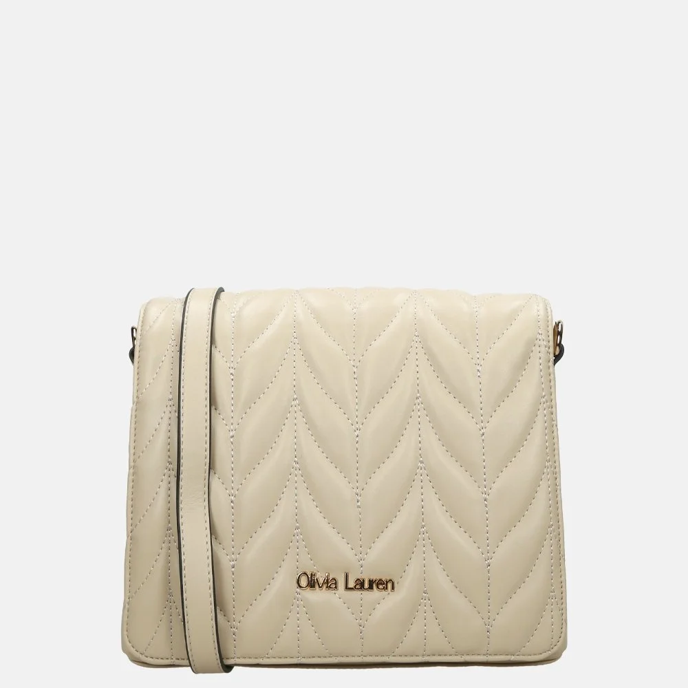 Olivia Lauren crossbody tas greige bij Duifhuizen