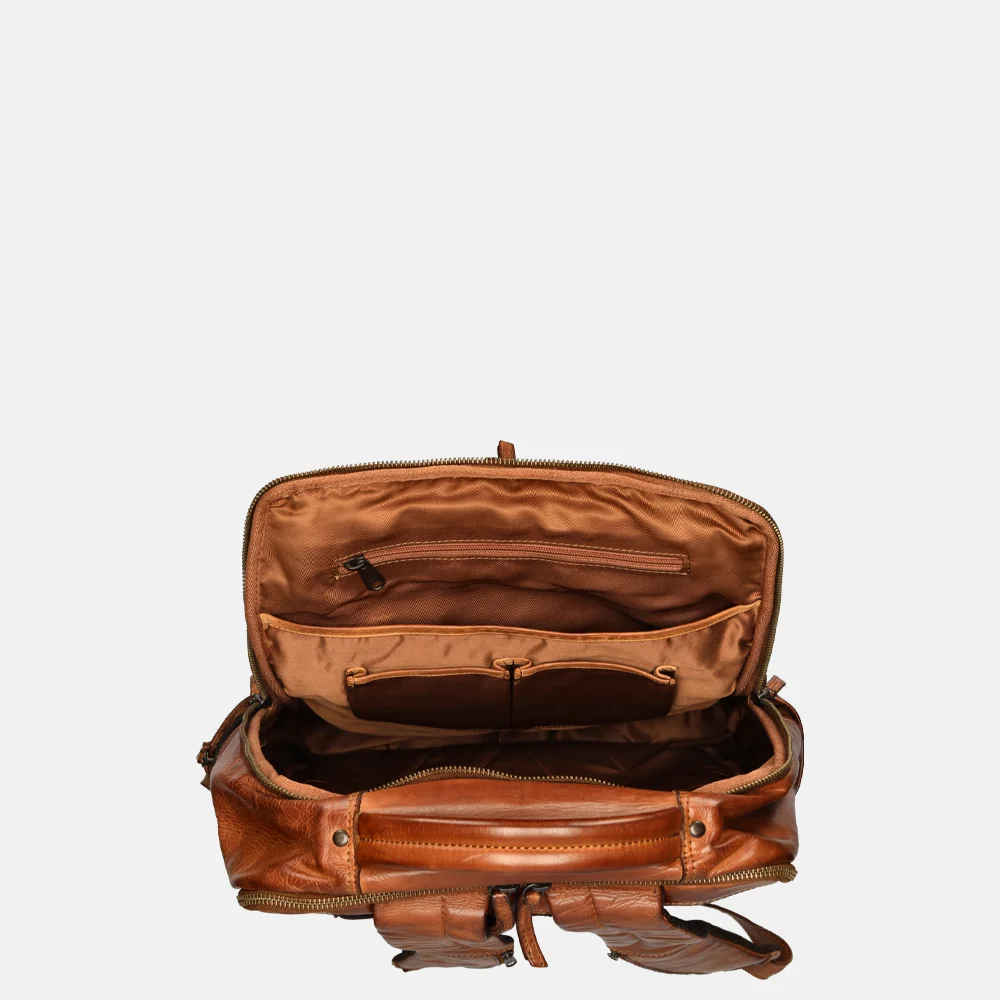 Bear Design rugzak 15 inch cognac bij Duifhuizen
