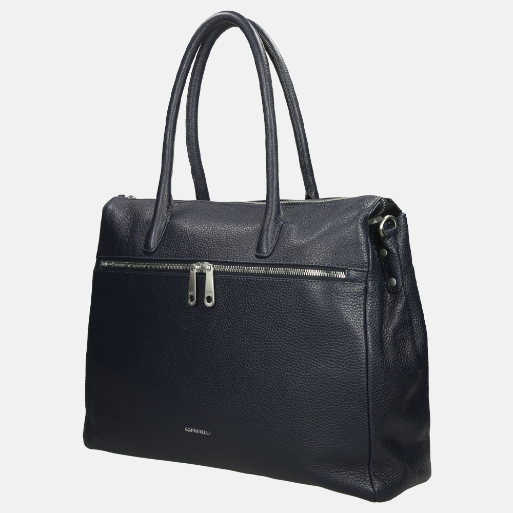 GiGi Fratelli Romance Business laptoptas 15.6 inch navy bij Duifhuizen