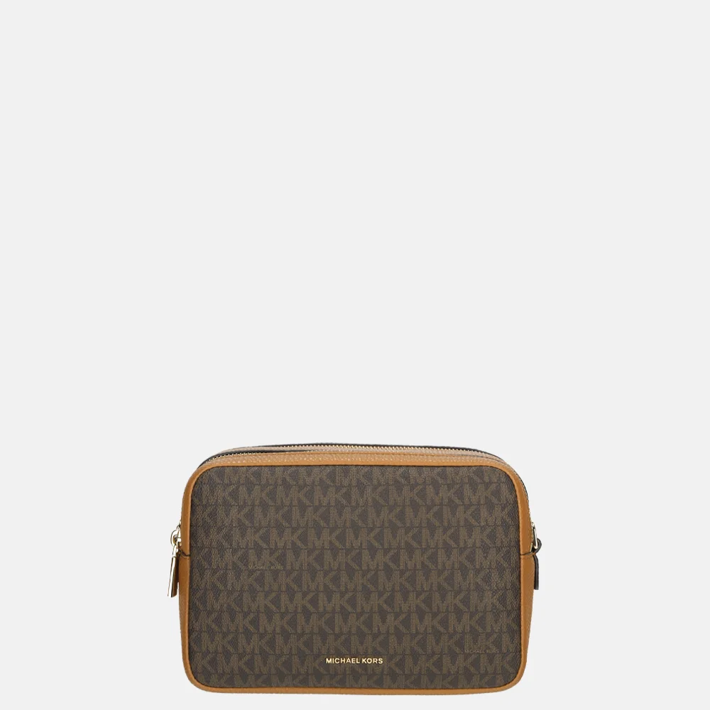 Michael Kors Bryant crossbody tas M brown/acorn bij Duifhuizen