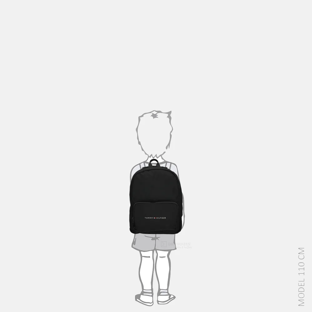 Tommy Hilfiger Essential kinderrugzak black bij Duifhuizen