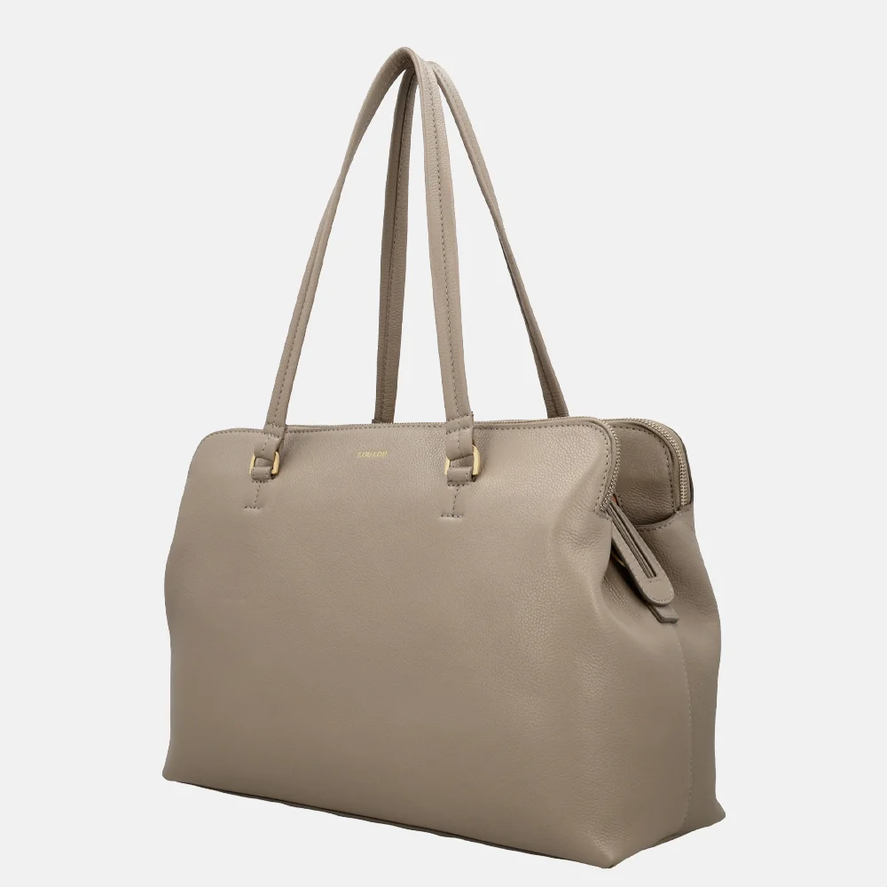 Loulou Essentiels Olivia shopper 15.5 inch soft sepia bij Duifhuizen