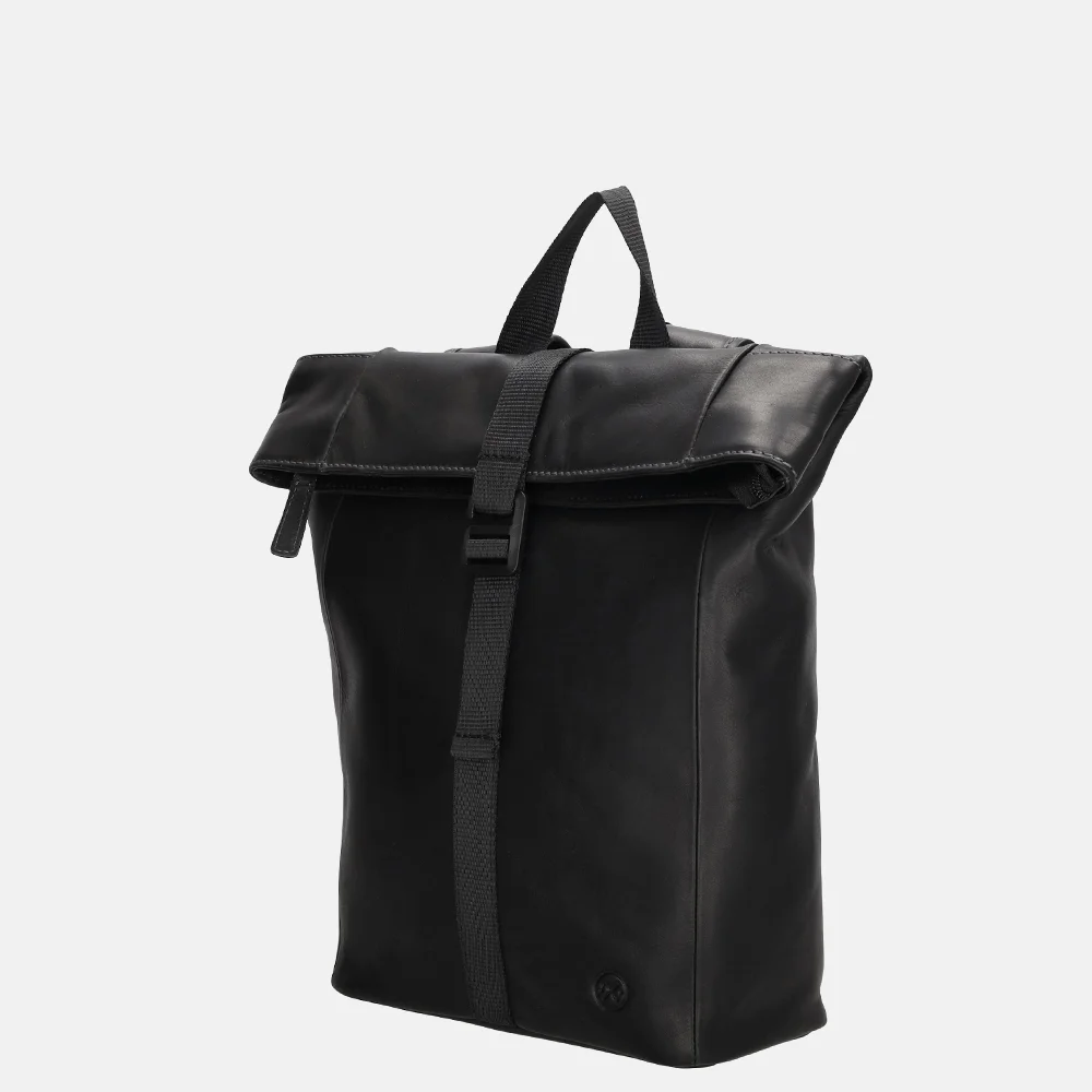 Hide & Stitches rugzak M zwart bij Duifhuizen