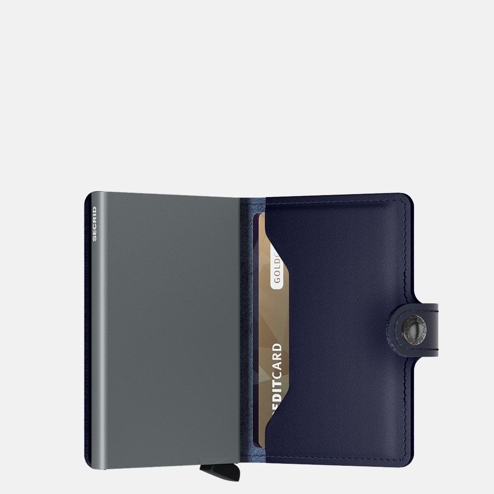 Secrid Miniwallet pasjeshouder metallic blue bij Duifhuizen