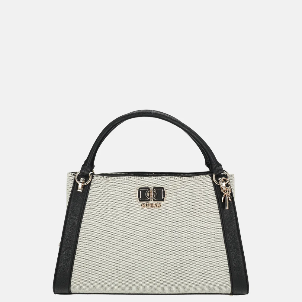 Guess Karnilla girlfriend schoudertas naturel/black bij Duifhuizen