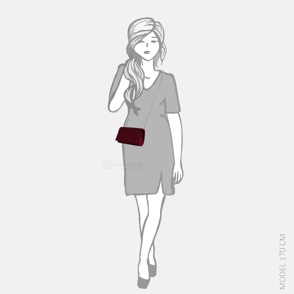Bulaggi clutch bordeaux rood bij Duifhuizen