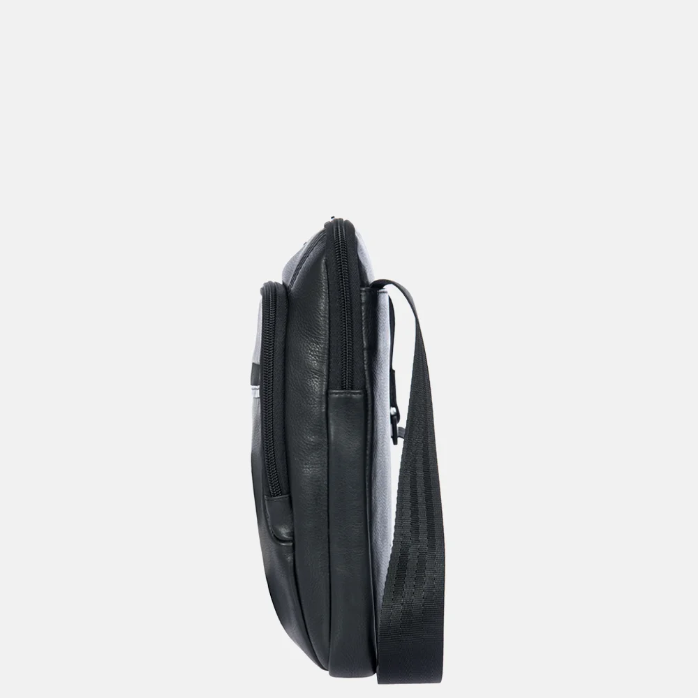 Porsche Design Leather Evo crossbody tas S black bij Duifhuizen