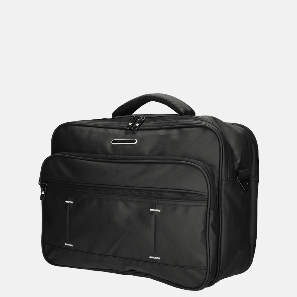 Enrico Benetti Northern schoudertas 15 inch zwart bij Duifhuizen
