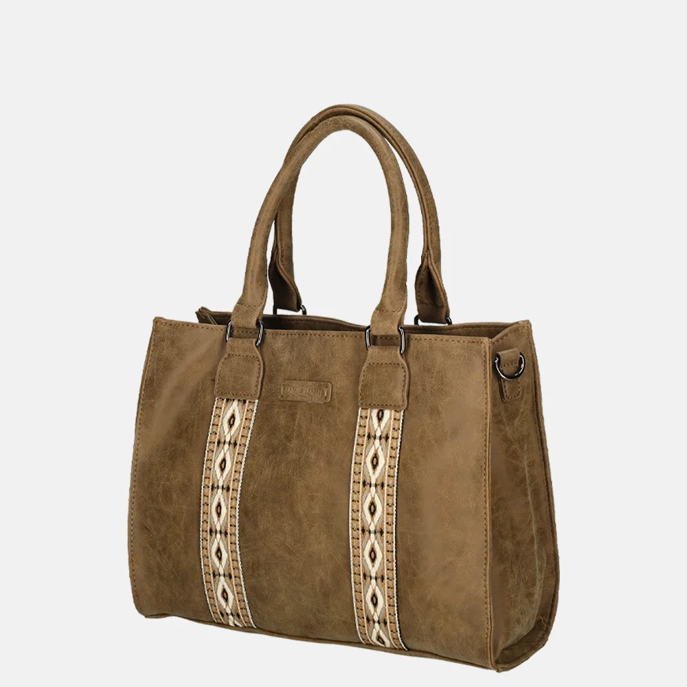 Enrico Benetti Indy handtas camel bij Duifhuizen