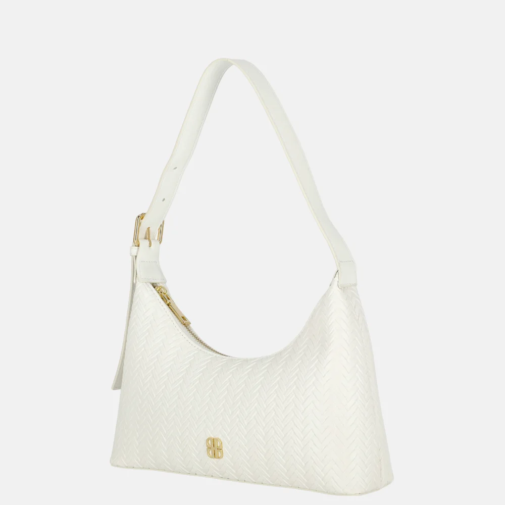 Laurent David Amy schoudertas vlecht white bij Duifhuizen