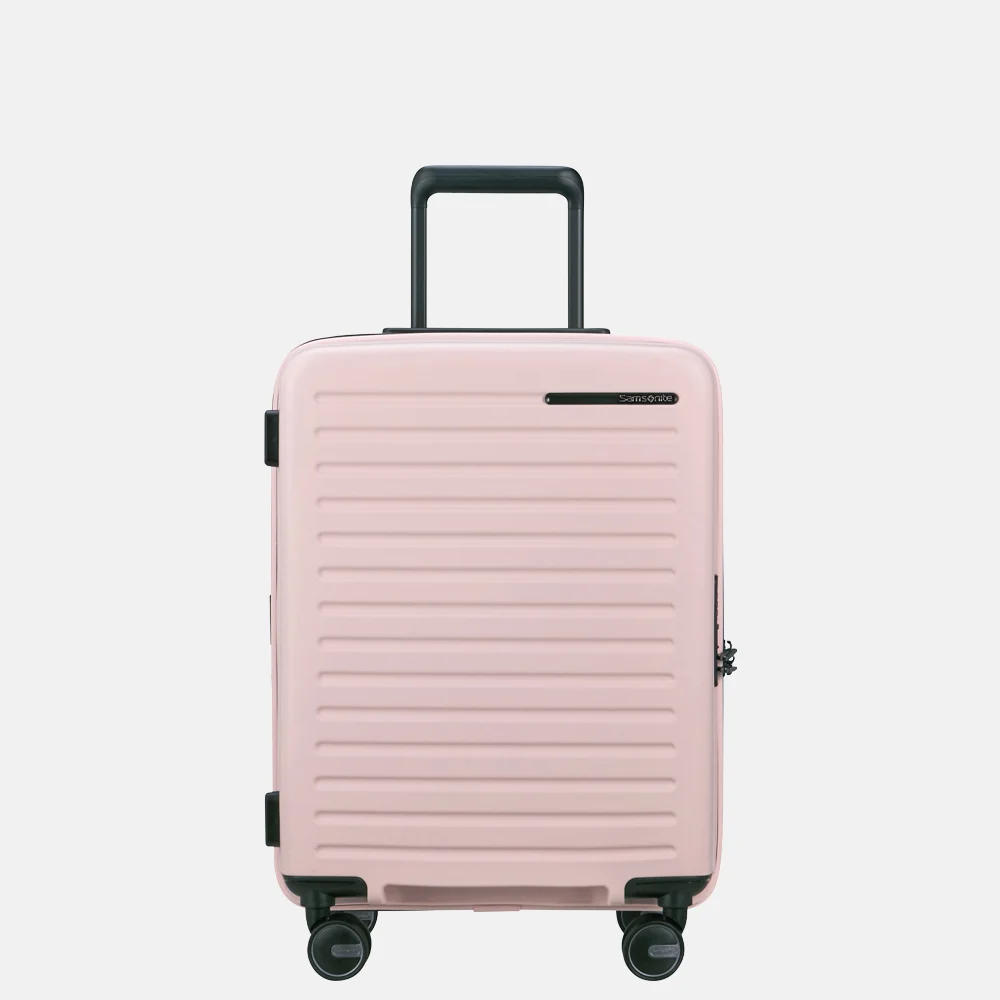 Samsonite Restackd handbagage koffer 55 cm uitbreidbaar rose
