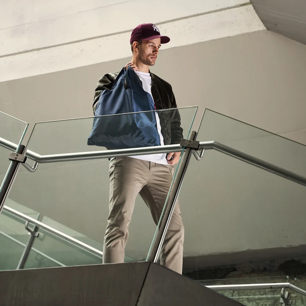 Reisenthel boodschappentas blauw bij Duifhuizen