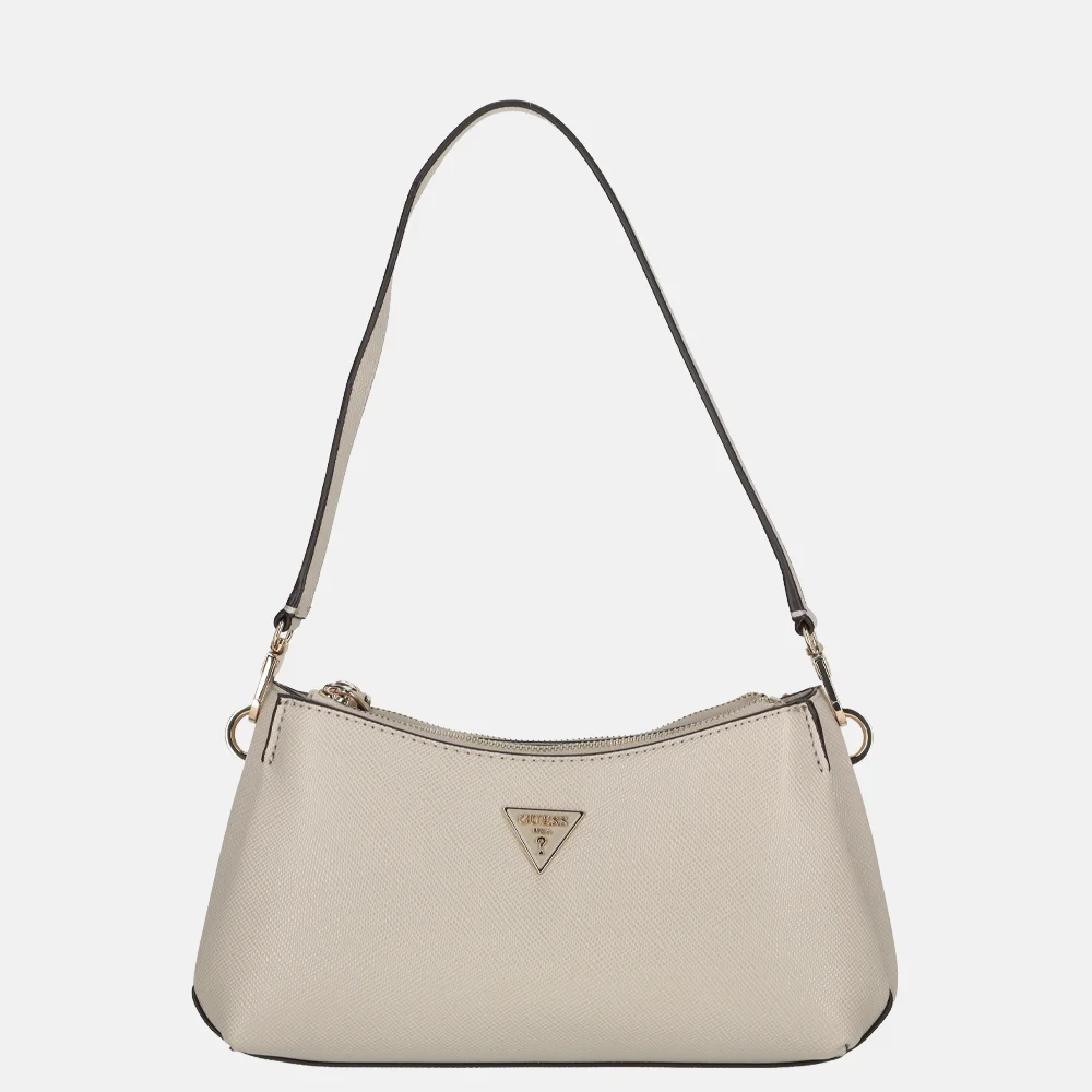 Guess Noelle II schoudertas mini taupe bij Duifhuizen