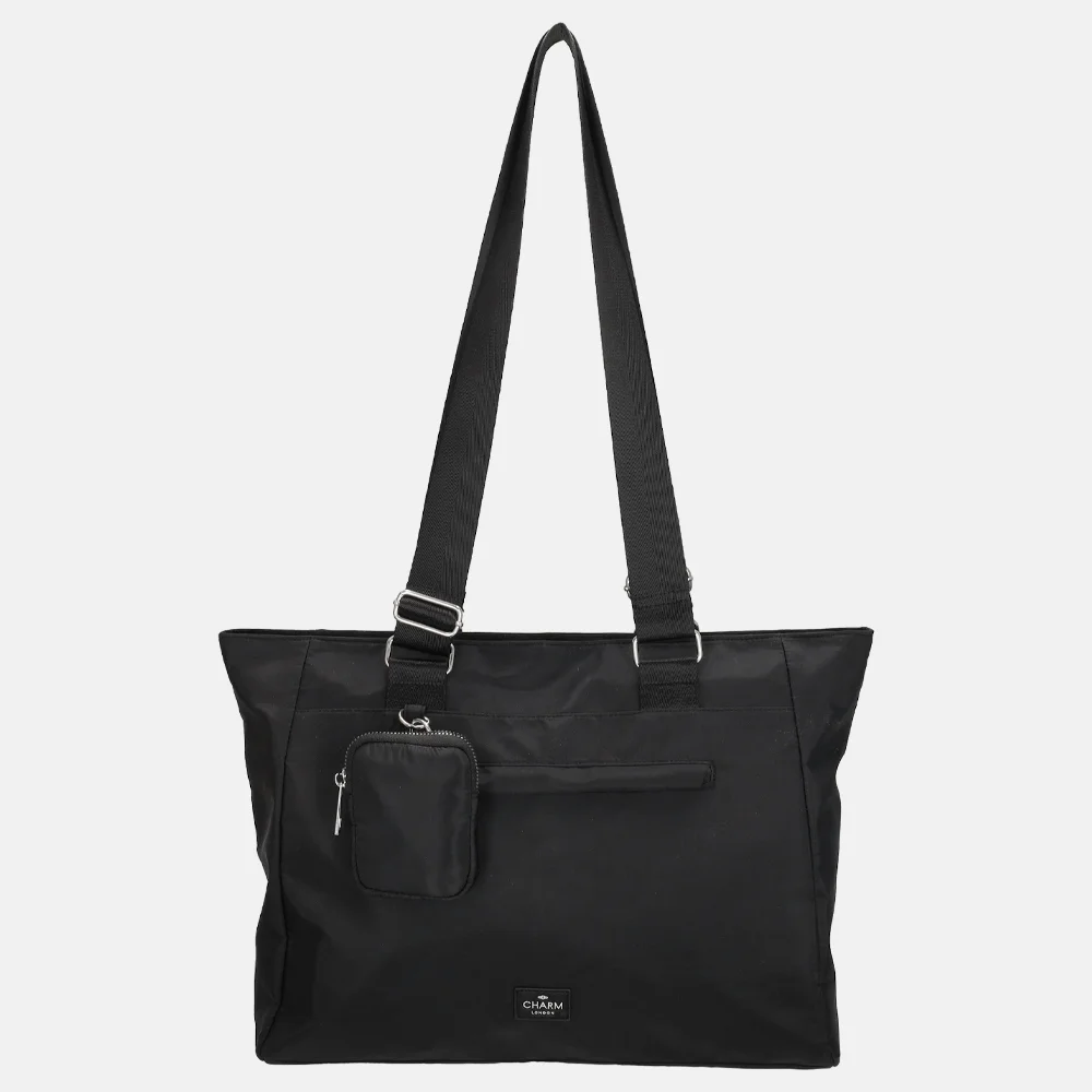 Charm London shopper zwart