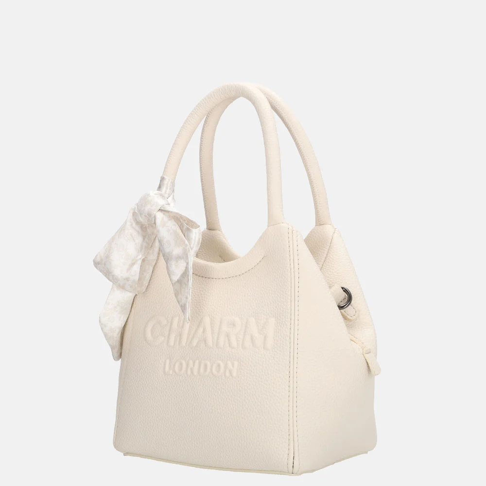 Charm London Bond street handtas off white bij Duifhuizen